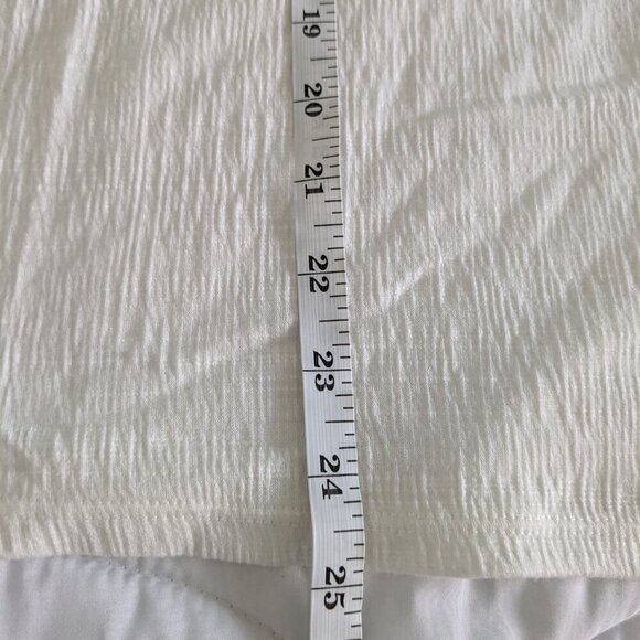 Max Studio Top Size 3X White Cinched Sleeve Jersey Dropped-Shoulder Blouse NWT - Picture 14 of 14